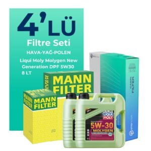 MANN Mercedes E240 Benzin Filtre Bakım Seti Liqui Moly Motor Yağlı (2003-2009) 4 Lü
