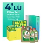 MANN Mercedes GLC180 Benzin Filtre Bakım Seti Castrol Motor Yağlı (2022-2025) 4 Lü