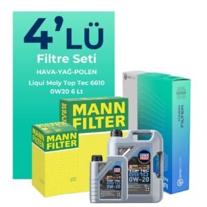 MANN Mercedes GLC180 Benzin Filtre Bakım Seti Liqui Moly Motor Yağlı (2022-2025) 4 Lü
