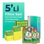 MANN Mercedes GLC220 Dizel Filtre Bakım Seti Castrol Motor Yağlı (2023-2025) 5 Li