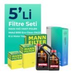 MANN Mercedes GLC220 Dizel Filtre Bakım Seti Motul Motor Yağlı (2023-2025) 5 Li