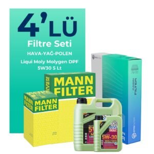 MANN Mini Cooper 1.6 Filtre Bakım Seti Liqui Moly Motor Yağlı (2001-2007) 4 Lü