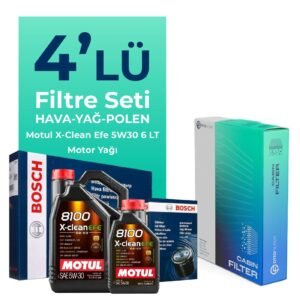MANN Renault Austral 1.3 Hybrid Filtre Bakım Seti Motul Motor Yağlı (2022-2025) 4 Lü