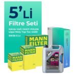 MANN Renault Modus 1.5 Dizel Filtre Bakım Seti Liqui Moly Motor Yağlı (2004-2009) 5 Li