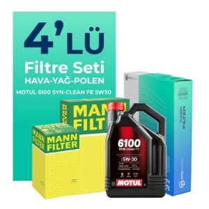 MANN Seat Exeo 1.6 Benzin Filtre Bakım Seti Motul Motor Yağlı (2009-2011) 4 Lü