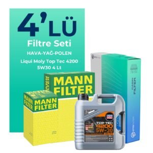 MANN Seat Toledo 1.2 TSi Filtre Bakım Seti Liqui Moly Motor Yağlı (2011-2016) 4 Lü