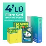 MANN Suzuki Swift 1.5 Filtre Bakım Seti Castrol Motor Yağlı (2005-2010) 4 Lü