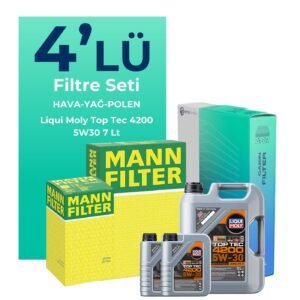 MANN Volkswagen Transporter T5 2.0 Dizel Filtre Bakım Seti Liqui Moly Motor Yağlı (2009-2015) 4 Lü