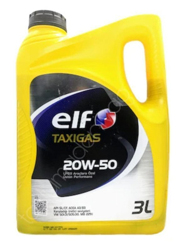 Elf Taxigas 20W-50 - 3 Litre Motor Yağı