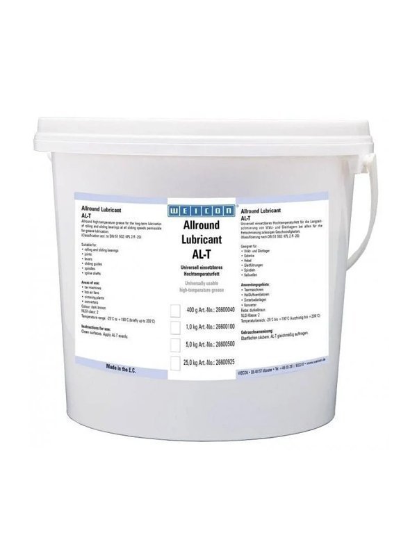 Weicon AL-T 25000 - Çok Yönlü Yüksek Isı Gresi - 25 kg Gres Yağı