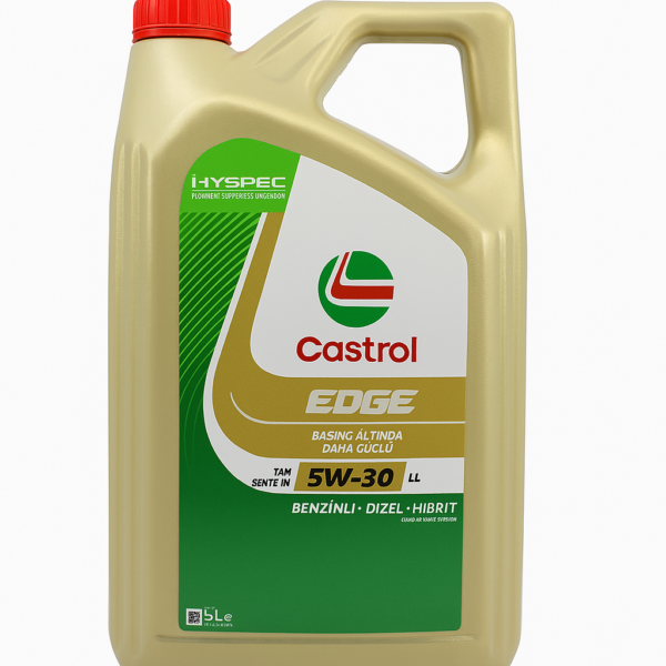 Castrol Edge 5W-30 LL 5 Litre - 2025 Üretim Tam Sentetik Motor Yağı