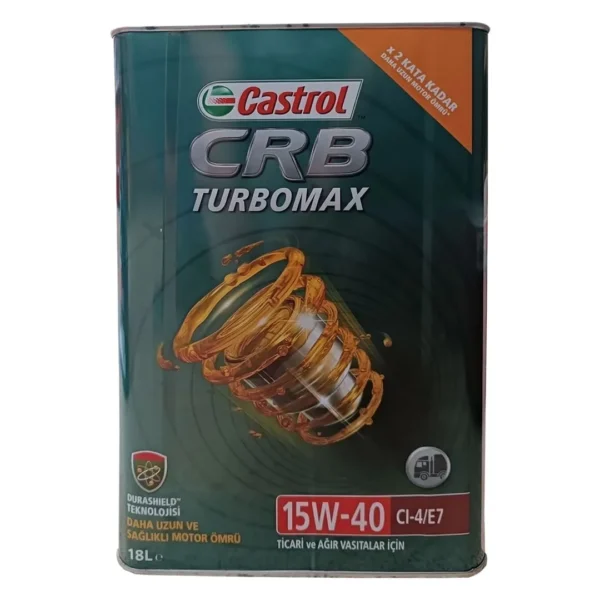 Castrol Turbomax 15W-40 18 Litre (16 KG) Motor Yağı - 2025 Üretim