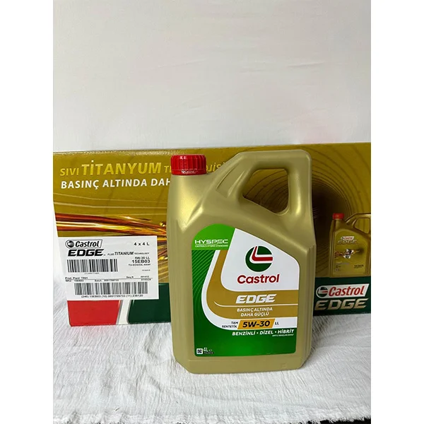 Castrol EDGE 5W-30 LL 4 Litre Motor Yağı - 2025 Üretim - Tam Sentetik DPF