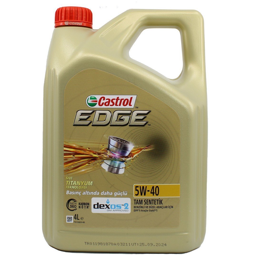 Castrol Edge 5W40 4 Lt Tam Sentetik Motor Yağı