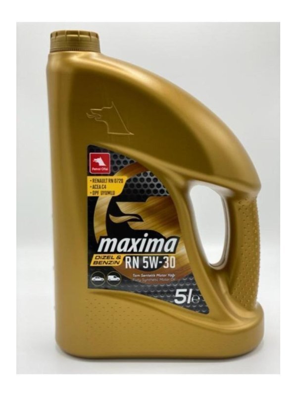 Petrol Ofisi Maxima RN 5W-30 - 5 Litre Motor Yağı 2024 Üretim