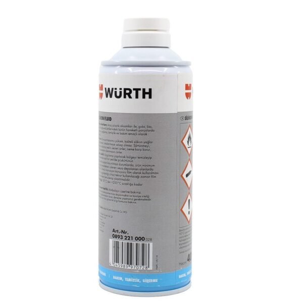 Würth Silikon Fluid NSF Gıda Uyumlu 400 ML Silikon Sprey