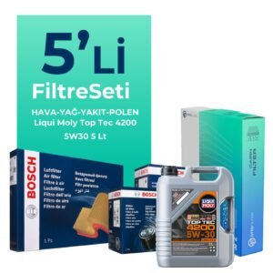 Bosch BMW X1 2.0 Dizel Filtre Bakım Seti Liqui Moly Motor Yağlı (2010-2015) 5 Li