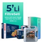 BOSCH Fiat Doblo 1.5 Dizel Filtre Bakım Seti Liqui Moly Top Tec 6320 5W-30 4 Litre Motor Yağlı (2023-2025) 5 Li