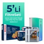 BOSCH Jeep Grand Cherokee 3.0 Dizel Filtre Bakım Seti Liqui Moly Motor Yağlı (2005-2011) 5 Li