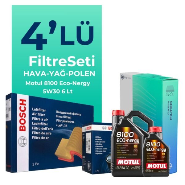 BOSCH Jeep Grand Cherokee 4.7 Benzin Filtre Bakım Seti Motul Motor Yağlı (1998-2006) 4 Lü