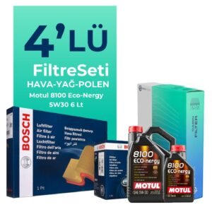 BOSCH Mercedes A180 Benzin Filtre Bakım Seti Motul Motor Yağlı (2012-2018) 4 Lü