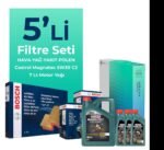 BOSCH Mitsubishi L200 2.5 Dizel Filtre Bakım Seti Castrol Magnatec C2 5W-30 7 Litre Motor Yağlı (2008-2015) 5 Li