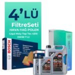 BOSCH Peugeot Boxer 2.2 Dizel BLUEHDi Filtre Bakım Seti Liqui Moly Top Tec 4310 0W-30 7 Litre Motor Yağlı (2019-2024) 4 Lü