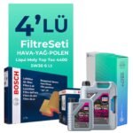 Bosch Renault Express 1.5 Dizel Filtre Bakım Seti Liqui Moly Top Tec 4400 5W-30 6 Litre Motor Yağlı (2020-2025) 4 Lü