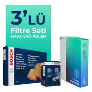 Bosch Toyota Yaris 1.5 Benzin Filtre Bakım Seti (2020-2023) 3 Lü