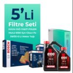BOSCH Volkswagen Transporter T6 2.0 Dizel Filtre Bakım Seti Motul 6100 Syn-Clean FE 5W-30 6 Litre Motor Yağlı (2015-2023) 5 Li