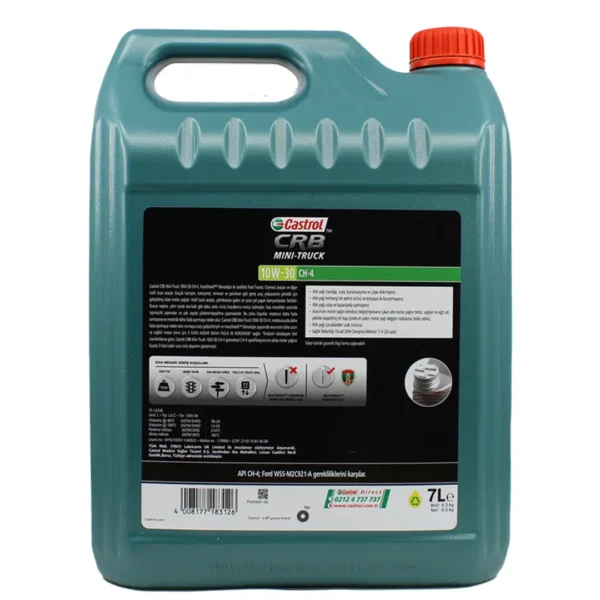 Castrol CRB Mini-Truck 10W30 CH-4 7 Lt Sentetik Motor Yağı