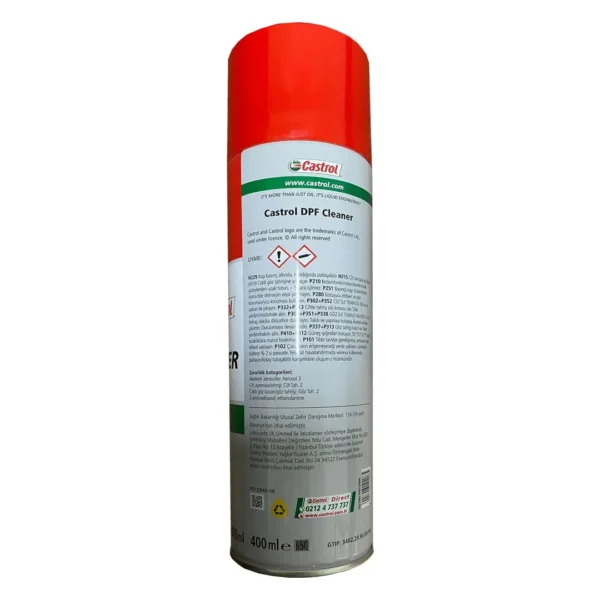 Castrol Dpf Cleaner Sprey 500 ml Partikül Filtre Temizleyici
