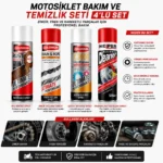 Motosiklet Bakım ve Temizlik Seti 4’lü