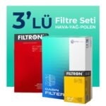 Filtron Citroen C2 1.4 Benzinli Filtre Bakım Seti (2003-2010) 3 Lü