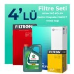 Filtron Citroen DS7 CrossBack 1.5 Dizel Filtre Bakım Seti Castrol Magnatec P 5W-30 4 Litre Motor Yağlı (2017-2023) 4 Lü