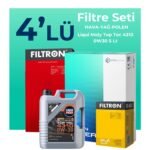 Filtron Citroen DS7 CrossBack 1.6 E-Tense Filtre Bakım Seti Liqui Moly Top Tec 4310 0W-30 5 Litre Motor Yağlı (2017-2023) 4 Lü
