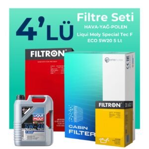 Filtron Ford Mondeo 1.5 Benzin Filtre Bakım Seti Liqui Moly Motor Yağlı (2015-2021) 4 Lü