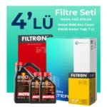 Filtron Peugeot Boxer 2.2 Dizel BLUEHDi Filtre Bakım Seti Motul 8100 Eco-Clean 0W-30 7 Litre Motor Yağlı (2019-2024) 4 Lü