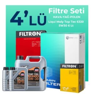 Filtron Peugeot Expert 1.5 Dizel Filtre Bakım Seti Liqui Moly Top Tec 6320 5W-30 6 Litre Motor Yağlı (2017-2025) 4 Lü