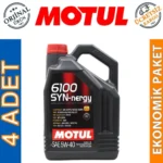 Motul 6100 SYN-Nergy 5W40 5 Lt Motor Yağı (4 Adet)