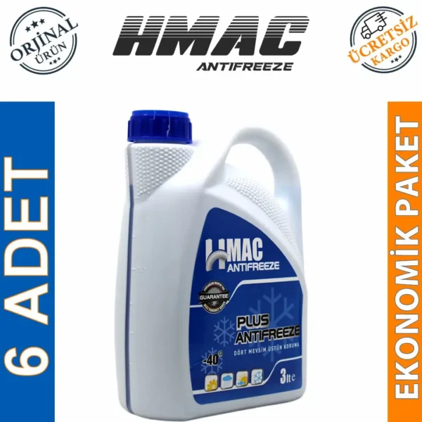 HMac Yeşil Antifriz 3 Lt -40 Derece (6 Adet)