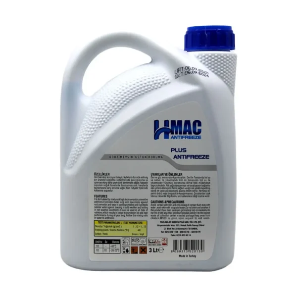 HMac Yeşil Antifriz 3 Lt -40 Derece (6 Adet)