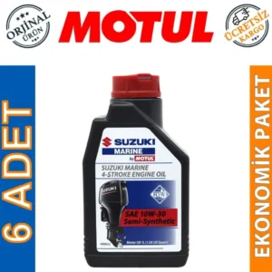 Motul Suzuki Marine 4T SAE 10W30 1 Lt Tekne Motor Yağı (6 Adet)