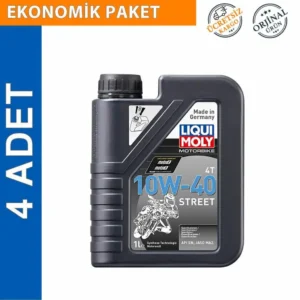 Liqui Moly 10W-40 4T Street 1 Lt Motosiklet Motor Yağı (4 Adet) (1521)