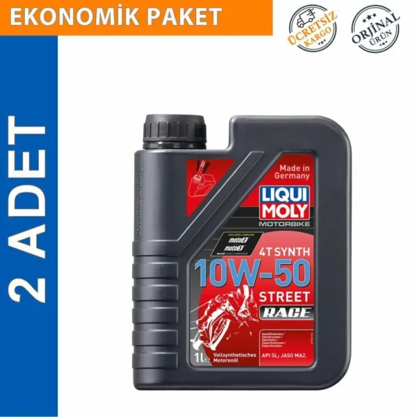 Liqui Moly 10W-50 4T Street Race 1 Lt Motosiklet Yağı (2 Adet) (1502)