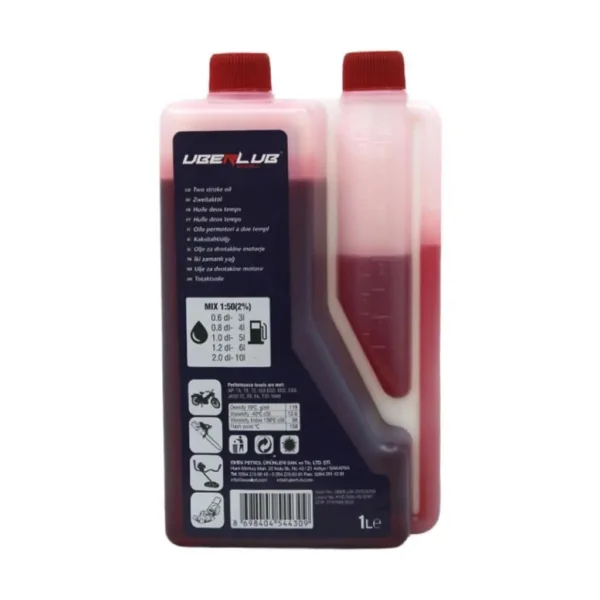 Uberlub Excell 2T HP Ölçekli 1 Lt 2 Zamanlı Motor Yağı
