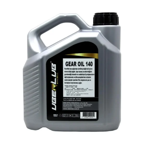 Uberlub Excell Gear Oil 140 3 Lt Şanzıman Dişli Yağı