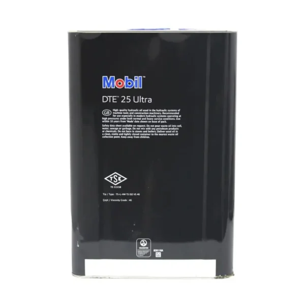Mobil DTE 25 Ultra ISO VG 46 16 Lt Üstün Performanslı Hidrolik Yağ