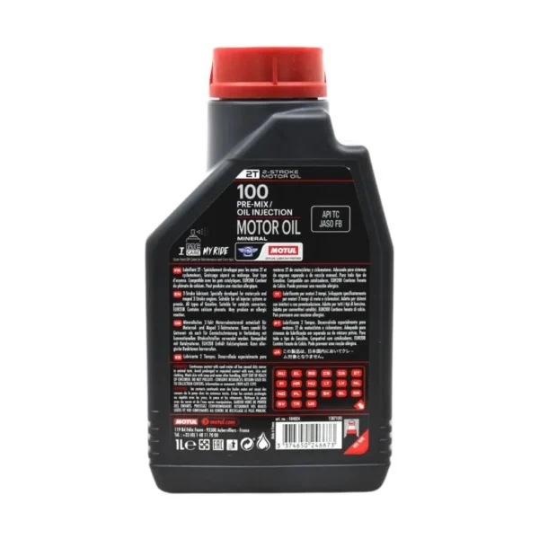 Motul 100 2T 1 Lt 2 Zamanlı Motosiklet Yağı (2 Adet)