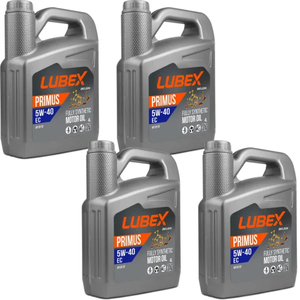 Lubex Primus EC 5W40 4 Lt Tam Sentetik Motor Yağı (4 Adet)